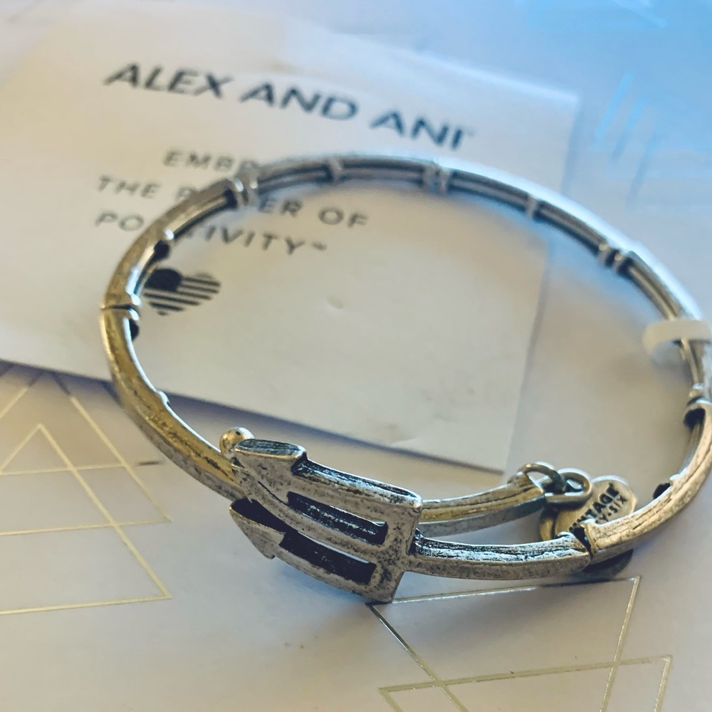 🆕🔱 Trident Wrap Bracelet - Alex and Ani - Silver - NEW
